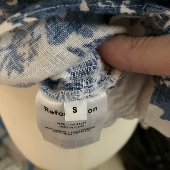 Reformation Blue Floral Tank Top - Picture 4 of 4